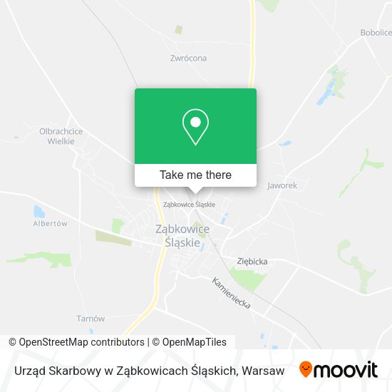 Карта Urząd Skarbowy w Ząbkowicach Śląskich