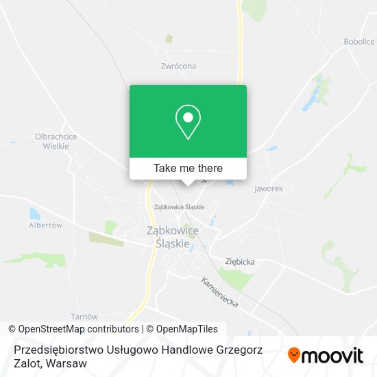 Przedsiębiorstwo Usługowo Handlowe Grzegorz Zalot map