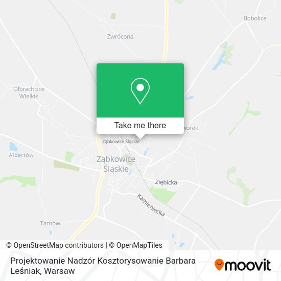 Projektowanie Nadzór Kosztorysowanie Barbara Leśniak map