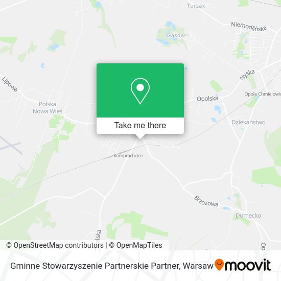 Gminne Stowarzyszenie Partnerskie Partner map