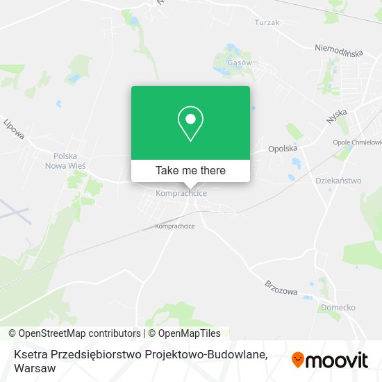 Ksetra Przedsiębiorstwo Projektowo-Budowlane map