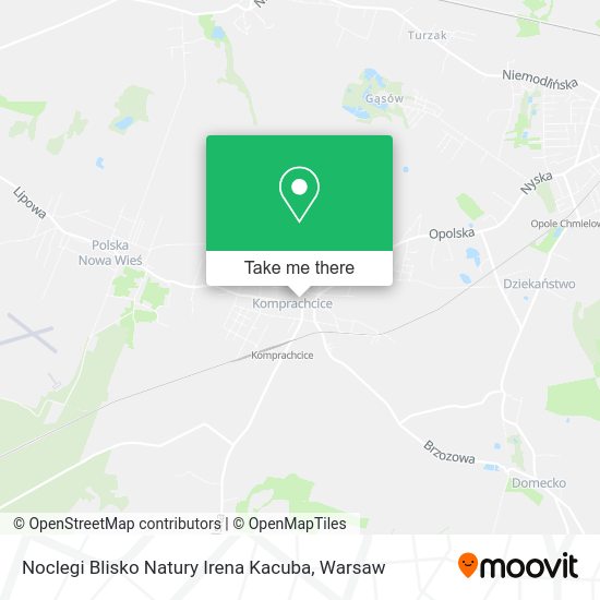 Noclegi Blisko Natury Irena Kacuba map