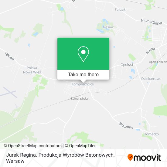 Jurek Regina. Produkcja Wyrobów Betonowych map