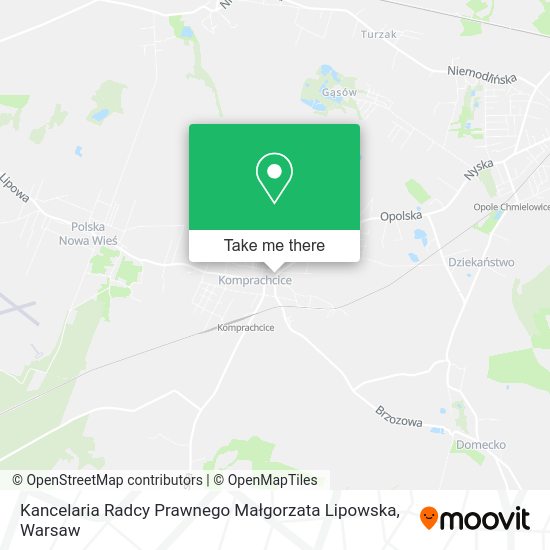 Kancelaria Radcy Prawnego Małgorzata Lipowska map