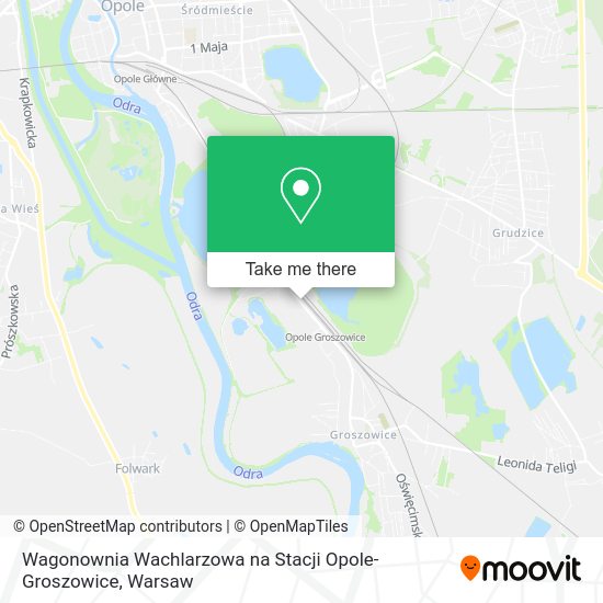 Wagonownia Wachlarzowa na Stacji Opole-Groszowice map