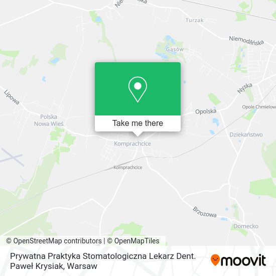 Prywatna Praktyka Stomatologiczna Lekarz Dent. Paweł Krysiak map