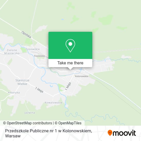 Przedszkole Publiczne nr 1 w Kolonowskiem map