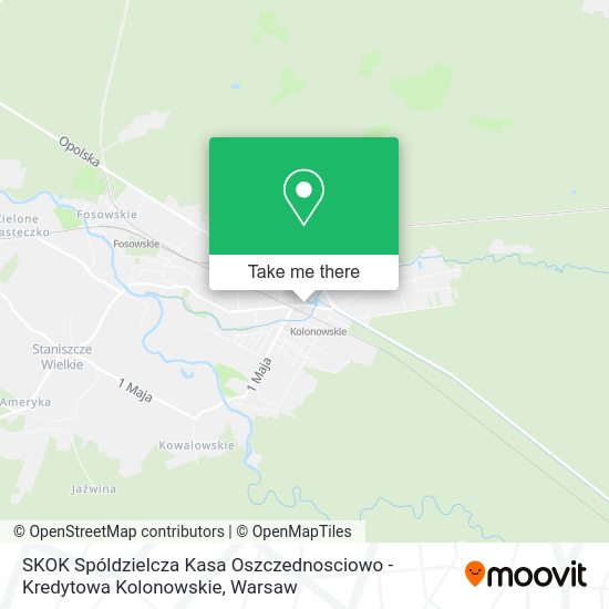 SKOK Spóldzielcza Kasa Oszczednosciowo - Kredytowa Kolonowskie map