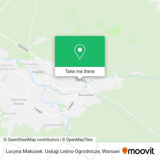 Lucyna Makusek. Usługi Leśno-Ogrodnicze map