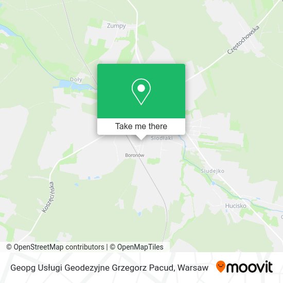 Geopg Usługi Geodezyjne Grzegorz Pacud map