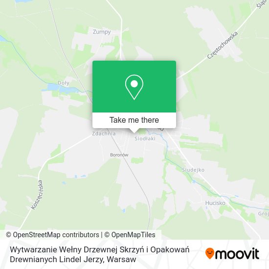 Wytwarzanie Wełny Drzewnej Skrzyń i Opakowań Drewnianych Lindel Jerzy map