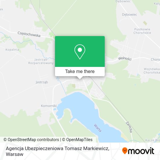 Agencja Ubezpieczeniowa Tomasz Markiewicz map