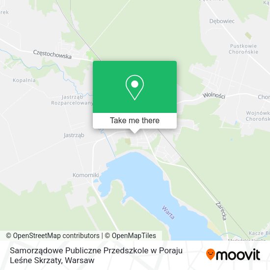 Samorządowe Publiczne Przedszkole w Poraju Leśne Skrzaty map