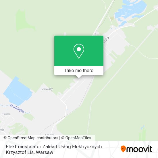 Elektroinstalator Zakład Usług Elektrycznych Krzysztof Lis map