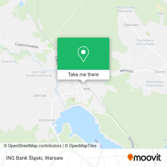 ING Bank Śląski map