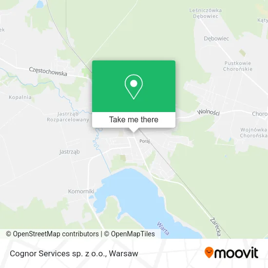 Карта Cognor Services sp. z o.o.