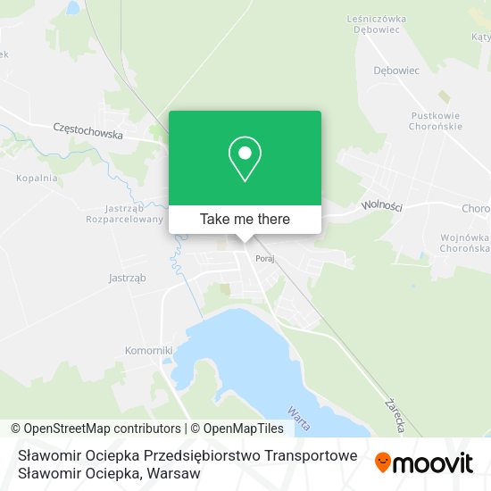 Sławomir Ociepka Przedsiębiorstwo Transportowe Sławomir Ociepka map