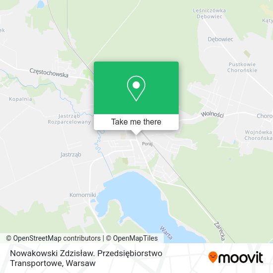 Nowakowski Zdzisław. Przedsiębiorstwo Transportowe map