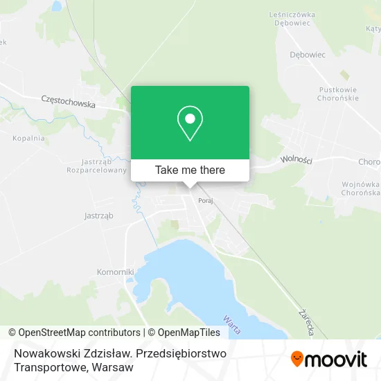 Nowakowski Zdzisław. Przedsiębiorstwo Transportowe map