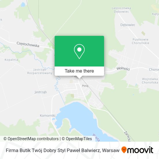 Firma Butik Twój Dobry Styl Paweł Balwierz map