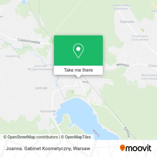 Joanna. Gabinet Kosmetyczny map