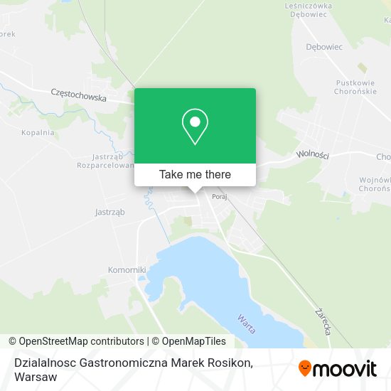 Dzialalnosc Gastronomiczna Marek Rosikon map