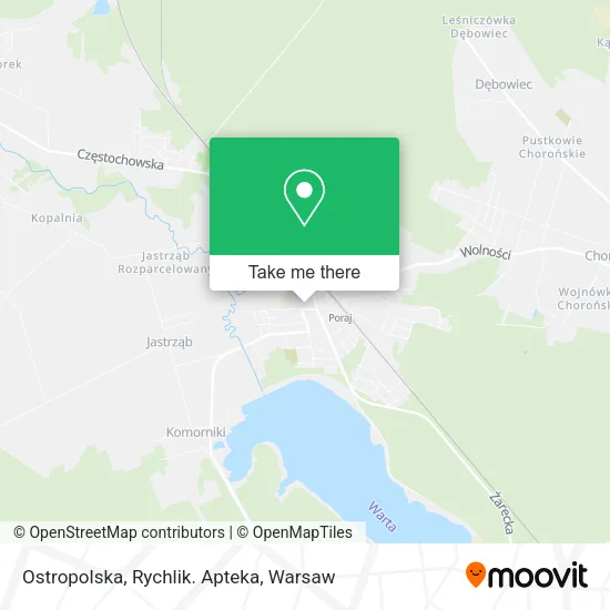 Карта Ostropolska, Rychlik. Apteka