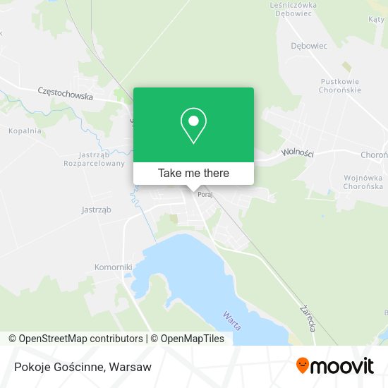 Pokoje Gościnne map