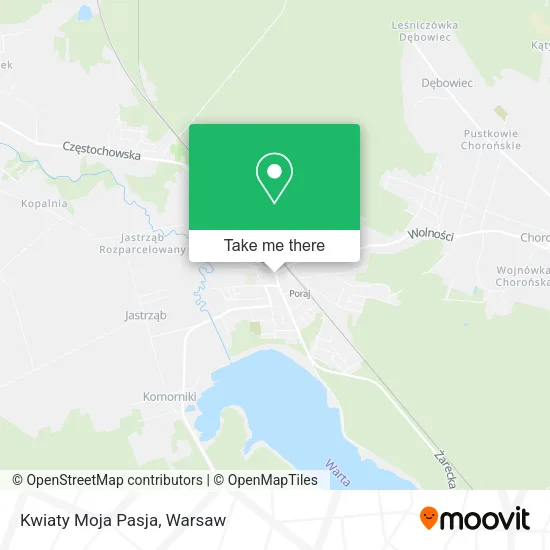 Карта Kwiaty Moja Pasja