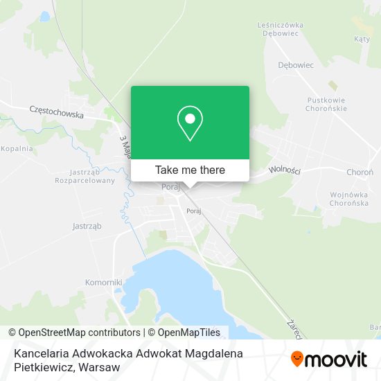 Kancelaria Adwokacka Adwokat Magdalena Pietkiewicz map