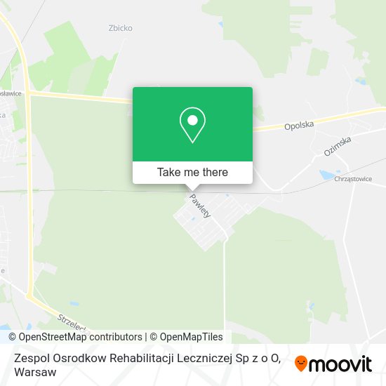 Zespol Osrodkow Rehabilitacji Leczniczej Sp z o O map