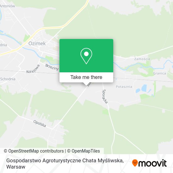 Gospodarstwo Agroturystyczne Chata Myśliwska map