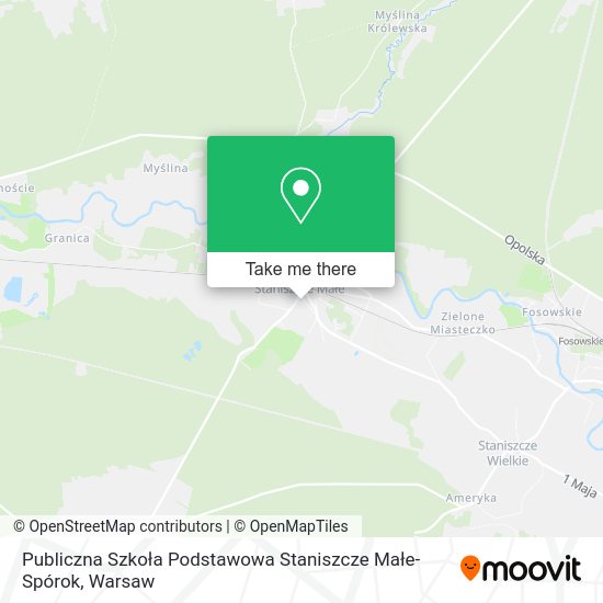 Publiczna Szkoła Podstawowa Staniszcze Małe-Spórok map