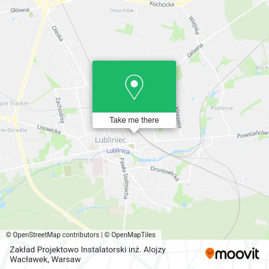 Zakład Projektowo Instalatorski inż. Alojzy Wacławek map