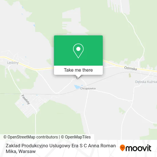 Zaklad Produkcyjno Uslugowy Era S C Anna Roman Mika map