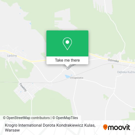 Krogro International Dorota Kondrakiewicz Kulas map