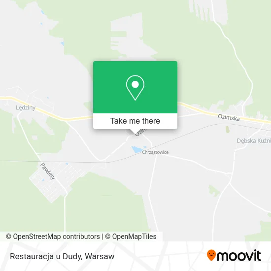 Карта Restauracja u Dudy