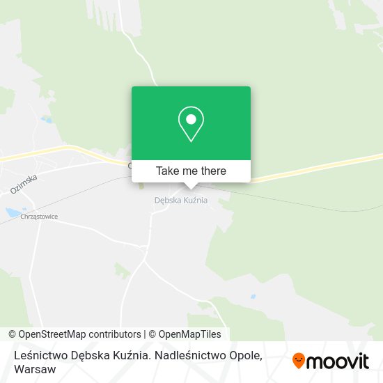 Leśnictwo Dębska Kuźnia. Nadleśnictwo Opole map