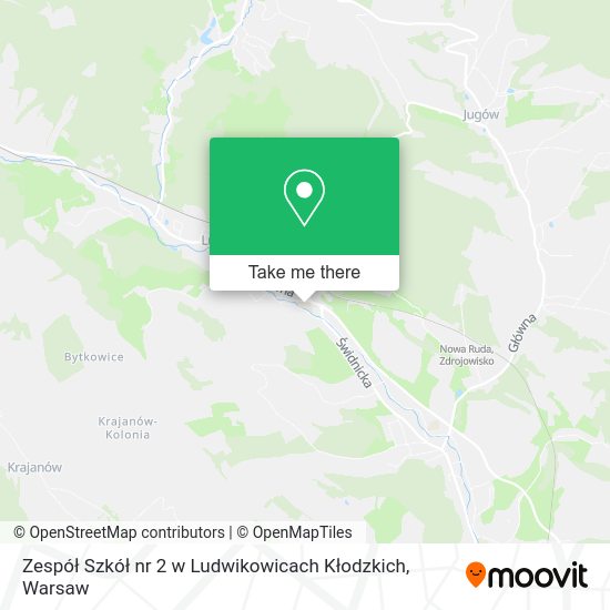 Zespół Szkół nr 2 w Ludwikowicach Kłodzkich map