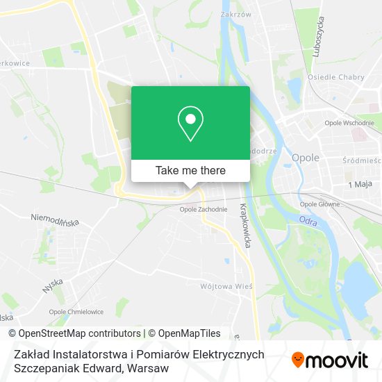 Карта Zakład Instalatorstwa i Pomiarów Elektrycznych Szczepaniak Edward