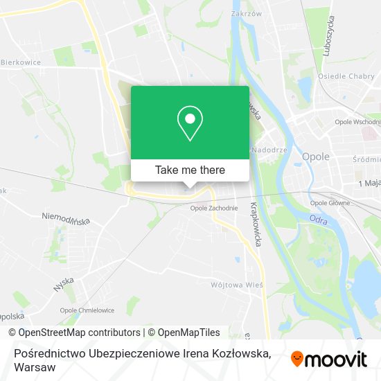 Pośrednictwo Ubezpieczeniowe Irena Kozłowska map