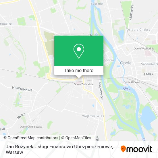 Jan Rożynek Usługi Finansowo Ubezpieczeniowe map