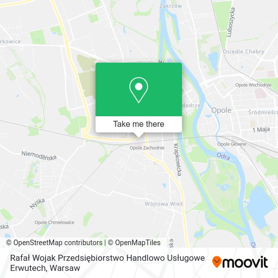 Rafał Wojak Przedsiębiorstwo Handlowo Usługowe Erwutech map