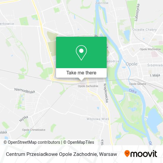 Centrum Przesiadkowe Opole Zachodnie map