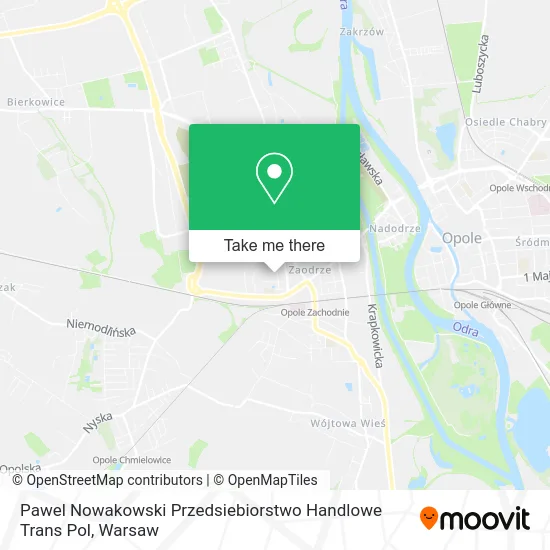 Карта Pawel Nowakowski Przedsiebiorstwo Handlowe Trans Pol