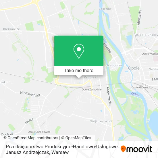 Карта Przedsiębiorstwo Produkcyjno-Handlowo-Usługowe Janusz Andrzejczak