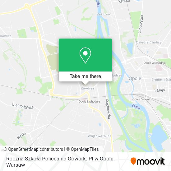 Roczna Szkoła Policealna Gowork. Pl w Opolu map