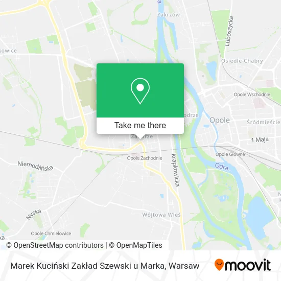 Карта Marek Kuciński Zakład Szewski u Marka