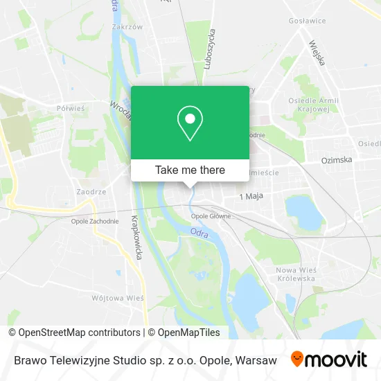 Карта Brawo Telewizyjne Studio sp. z o.o. Opole