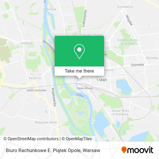 Biuro Rachunkowe E. Piątek Opole map